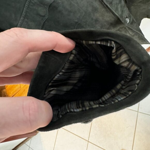 JOHN VARVATOS Oxide Grey Goat Suede Officer's Jacket (sz. 50) MSRP $2298 - Picture 6 of 12